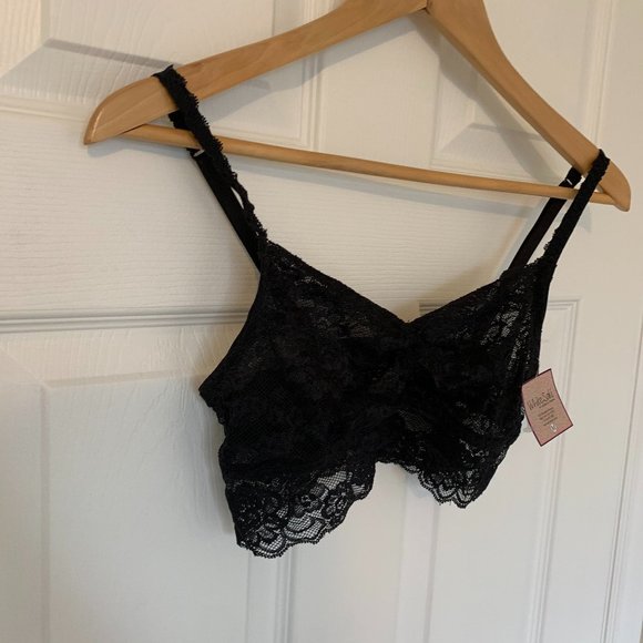 White Saki Lace Bralette size Medium - Picture 2 of 7